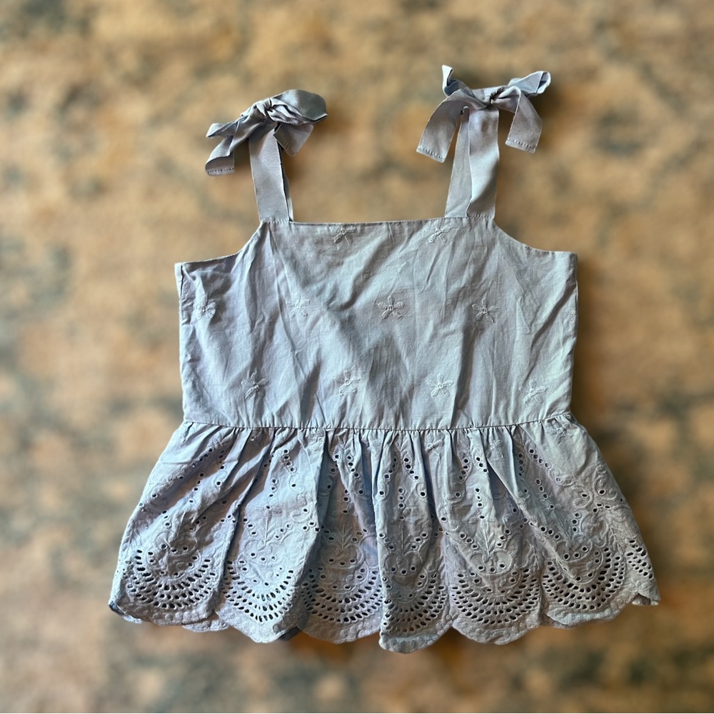 Copper Key baby blue babydoll top